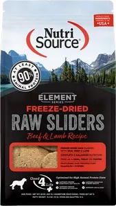 20oz Nutrisource Element Freeze-Dried Beef Lamb Sliders - Dog/Cat Supplements